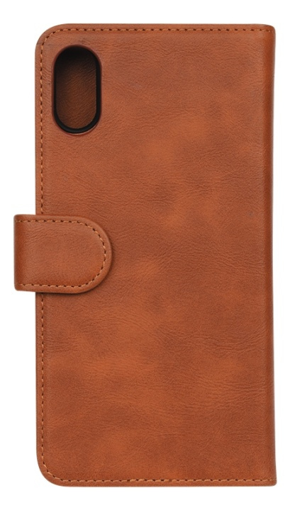Essentials iPhone XR, PU wallet 3 kort avtagbar, l.brun in the group SMARTPHONE & TABLETS / Phone cases / Apple / iPhone XR / Wallet Case at TP E-commerce Nordic AB (38-92892)