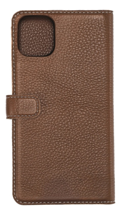 Essentials iPhone 11 Pro Max, Läder wallet avtagbar, brun in the group SMARTPHONE & TABLETS / Phone cases / Apple / iPhone 11 Pro Max / Wallet Case at TP E-commerce Nordic AB (38-92913)