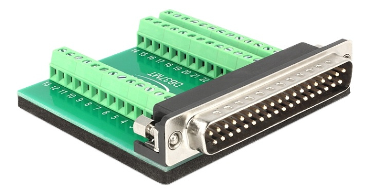 Delock Adapter Sub-D 37 pin male > Terminal Block 39 pin in the group COMPUTERS & PERIPHERALS / Computer cables / Device kable at TP E-commerce Nordic AB (38-92988)