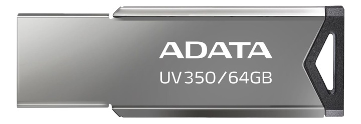 ADATA UV350 - USB flash drive - 64 GB - USB 3.2 Gen 1 - silver in the group HOME ELECTRONICS / Storage media / USB memory / USB 3.2 at TP E-commerce Nordic AB (38-93016)