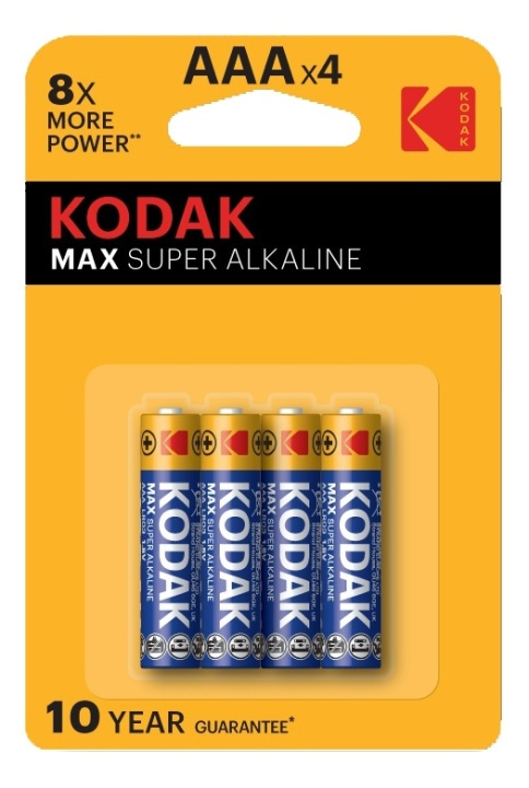 Kodak MAX alkaline AAA battery (4 pack) in the group HOME ELECTRONICS / Batteries & Chargers / Batteries / AAA at TP E-commerce Nordic AB (38-93089)