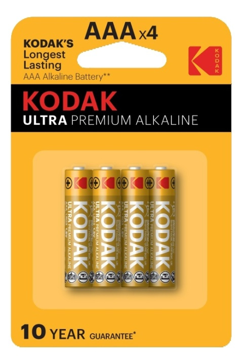 Kodak ULTRA premium alkaline AAA battery (4 pack) in the group HOME ELECTRONICS / Batteries & Chargers / Batteries / AAA at TP E-commerce Nordic AB (38-93091)