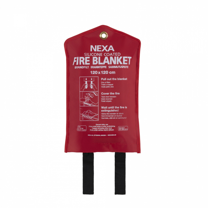 Brandfilt silikon 120x120 cm in the group HOME, HOUSEHOLD & GARDEN / Alarm & Security / Fire, smoke, gas / Fire blankets at TP E-commerce Nordic AB (38-93098)