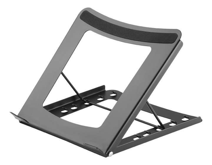 DELTACO Office, Foldable Laptop/Tablet Stand,5 positions in the group COMPUTERS & PERIPHERALS / Computer monitor / Monitor arms & mounts at TP E-commerce Nordic AB (38-93236)