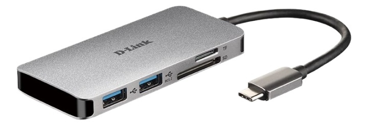 6-in-1 USB-C Hub with HDMI/Card Reader/Power Delivery in the group COMPUTERS & PERIPHERALS / Laptops & accessories / Docking station at TP E-commerce Nordic AB (38-93258)