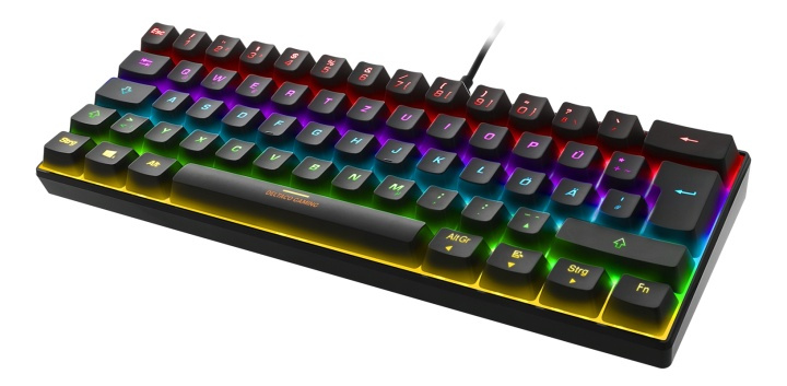 DELTACO GAMING mechanical keyboard with 60% layout, RGB, red switches in the group COMPUTERS & PERIPHERALS / GAMING / Keyboards at TP E-commerce Nordic AB (38-93296)