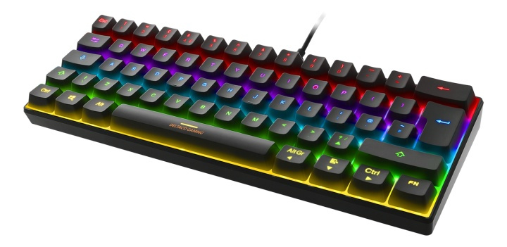DELTACO GAMING mechanical keyboard with 60% layout, RGB, red switches in the group COMPUTERS & PERIPHERALS / GAMING / Keyboards at TP E-commerce Nordic AB (38-93297)