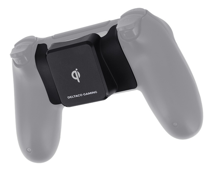 DELTACO GAMING trådlös Qi-receiver till PS4 handkontroll, svart in the group HOME ELECTRONICS / Game consoles & Accessories / Sony PlayStation 4 at TP E-commerce Nordic AB (38-93299)
