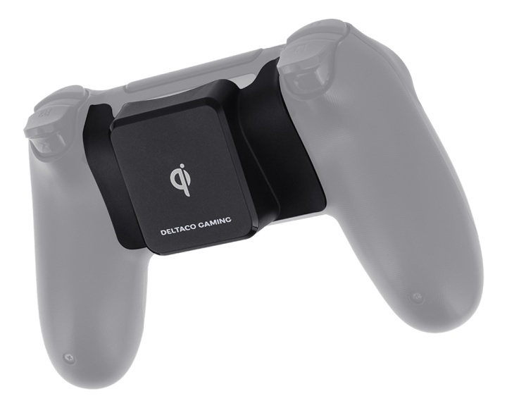 DELTACO GAMING trådlös Qi-receiver till PS4 handkontroll, svart in the group HOME ELECTRONICS / Game consoles & Accessories / Sony PlayStation 4 / Accessories at TP E-commerce Nordic AB (38-93299)