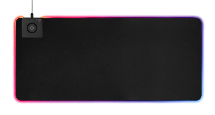 DELTACO GAMING RGB mousepad, fast wireless charging, 900x400x4mm in the group COMPUTERS & PERIPHERALS / GAMING / Mouse pad at TP E-commerce Nordic AB (38-93304)