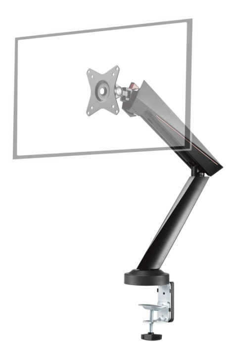 DELTACO Single Monitor Spring-Assisted Pro Gaming Monitor Arm in the group COMPUTERS & PERIPHERALS / Computer monitor / Monitor arms & mounts at TP E-commerce Nordic AB (38-93311)