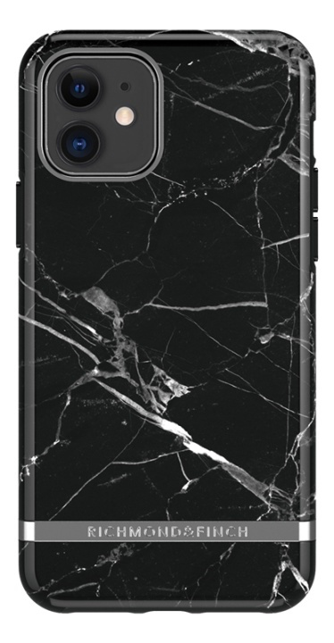 Richmond & Finch Black Marble, iPhone 11, silver details in the group SMARTPHONE & TABLETS / Phone cases / Apple / iPhone 11 / Cases at TP E-commerce Nordic AB (38-93347)