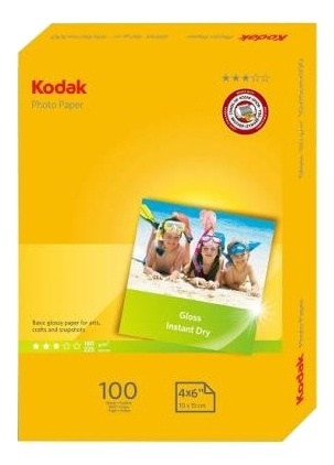 Kodak photo gloss A6 (4x6) paper 180gsm (100 pack) in the group HOME, HOUSEHOLD & GARDEN / Office material / Paper & Pads at TP E-commerce Nordic AB (38-93370)