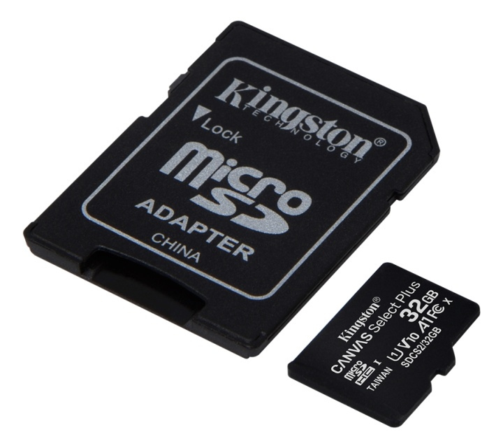 Kingston 32GB micSDHC Canvas Select Plus 100R A1 C10 Card + ADP in the group HOME ELECTRONICS / Storage media / Memory cards / MicroSD/HC/XC at TP E-commerce Nordic AB (38-93377)