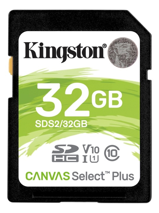 Kingston 32GB SDHC Canvas Select Plus 100R C10 UHS-I U1 V10 in the group HOME ELECTRONICS / Storage media / Memory cards / SD/SDHC/SDXC at TP E-commerce Nordic AB (38-93384)