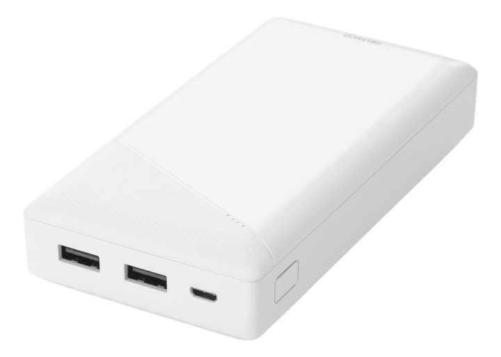 DELTACO power bank 20 000 mAh, 2x USB-A, short circuit protection in the group SMARTPHONE & TABLETS / Chargers & Cables / Powerbanks at TP E-commerce Nordic AB (38-93494)