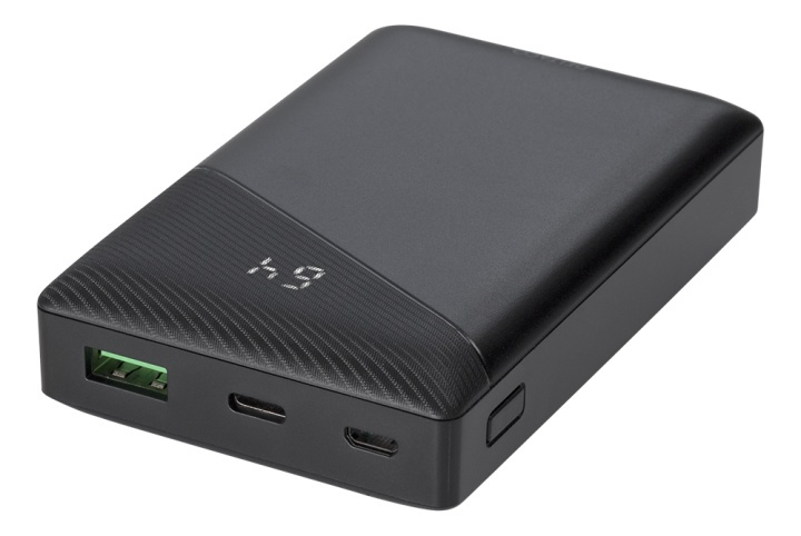 DELTACO power bank 10 000 mAh, 1x USB-C PD, 1x USB-A Fast Charge in the group SMARTPHONE & TABLETS / Chargers & Cables / Powerbanks at TP E-commerce Nordic AB (38-93495)