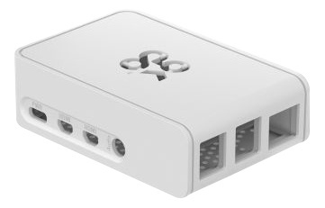 OKdo Raspberry Pi 4 slide case, 2 piece design, white in the group COMPUTERS & PERIPHERALS / Computer components / Raspberry Pi at TP E-commerce Nordic AB (38-93509)