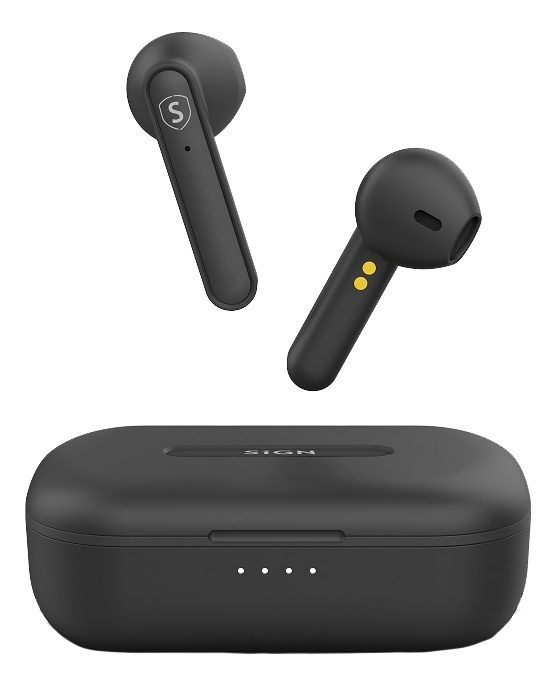 SiGN Freedom wireless in-ear buds, black in the group HOME ELECTRONICS / Audio & Picture / Headphones & Accessories / Headphones at TP E-commerce Nordic AB (38-93571)