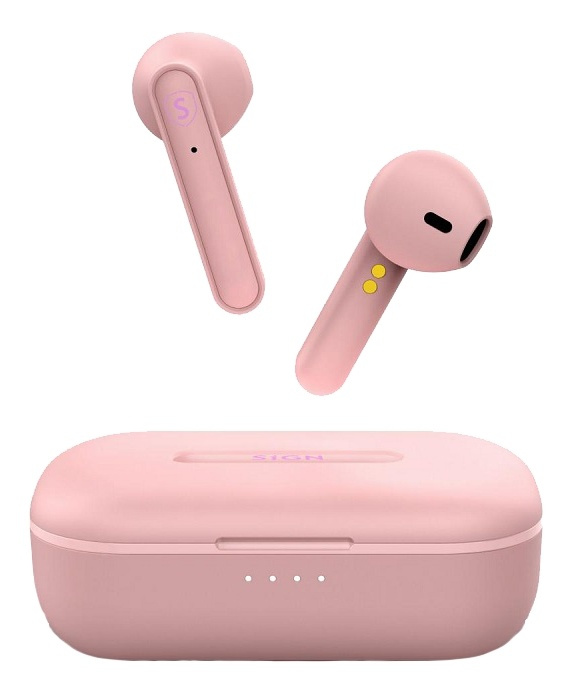 SiGN Freedom wireless in-ear buds, pink in the group HOME ELECTRONICS / Audio & Picture / Headphones & Accessories / Headphones at TP E-commerce Nordic AB (38-93572)