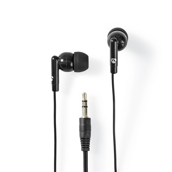 Nedis Wired Earphones | 3.5 mm | Cable length: 1.20 m | Volume control | Black in the group HOME ELECTRONICS / Audio & Picture / Headphones & Accessories / Headphones at TP E-commerce Nordic AB (38-93737)