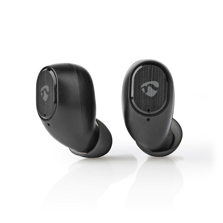 Nedis Fully Wireless Earphones | Bluetooth® | Battery play time: 3 hrs | Touch Control | Charging case | Built-in microphone | Voice control support | Black in the group HOME ELECTRONICS / Audio & Picture / Headphones & Accessories / Headphones at TP E-commerce Nordic AB (38-93790)