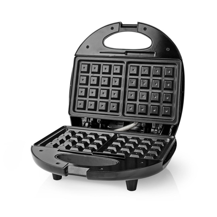Nedis Waffle Plate | 750 W | Black in the group HOME, HOUSEHOLD & GARDEN / Household appliances / Waffle irons at TP E-commerce Nordic AB (38-93912)