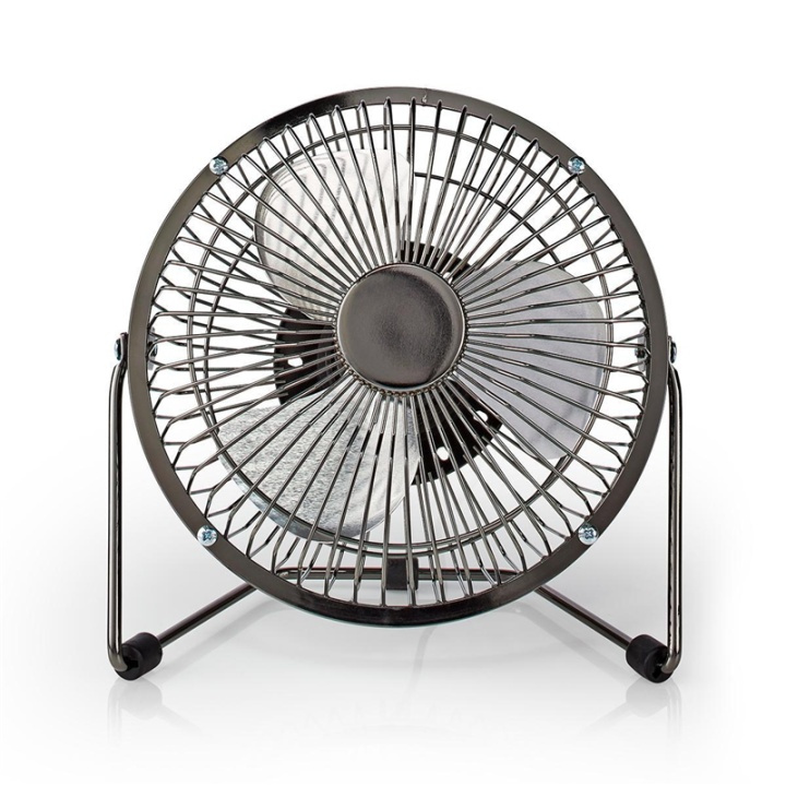 Nedis Table Fan | USB Powered | Diameter: 150 mm | 3 W | 1-Speed | Gun Metal Grey in the group HOME, HOUSEHOLD & GARDEN / Fans & Climate products / Handheld fans & Mini fans at TP E-commerce Nordic AB (38-93936)