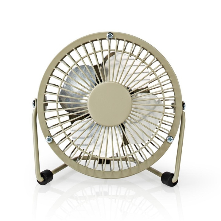 Table Fan | USB Powered | Diameter: 100 mm | 3 W | 1-Speed | Grey in the group HOME, HOUSEHOLD & GARDEN / Fans & Climate products / Handheld fans & Mini fans at TP E-commerce Nordic AB (38-93937)