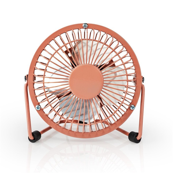 Table Fan | USB Powered | Diameter: 100 mm | 3 W | 1-Speed | Vintage Pink in the group HOME, HOUSEHOLD & GARDEN / Fans & Climate products / Handheld fans & Mini fans at TP E-commerce Nordic AB (38-93939)