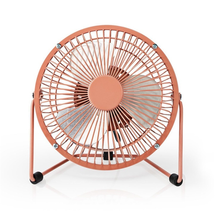 Nedis Table Fan | USB Powered | Diameter: 150 mm | 3 W | 1-Speed | Vintage Pink in the group HOME, HOUSEHOLD & GARDEN / Fans & Climate products / Handheld fans & Mini fans at TP E-commerce Nordic AB (38-93940)