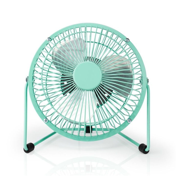 Nedis Table Fan | USB Powered | Diameter: 150 mm | 3 W | 1-Speed | Turquoise in the group HOME, HOUSEHOLD & GARDEN / Fans & Climate products / Handheld fans & Mini fans at TP E-commerce Nordic AB (38-93942)