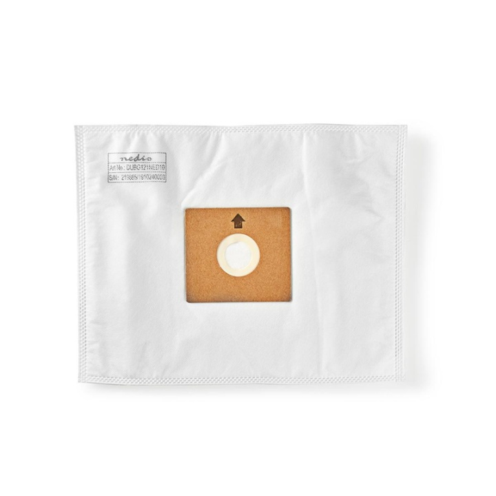 Nedis Vacuum Cleaner Bag | 10 pcs | Synthetic | Most sold for: Nedis® VCBG300-Series | White in the group HOME, HOUSEHOLD & GARDEN / Cleaning products / Vacuum cleaners & Accessories / Accessories / Vacuum bags at TP E-commerce Nordic AB (38-93964)
