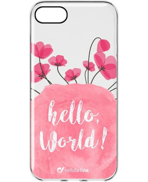CellularLine Bloom, TPU case iPhone 7/8/SE (2nd gen), Transparent with flowers in the group SMARTPHONE & TABLETS / Phone cases / Apple / iPhone 7 / Cases at TP E-commerce Nordic AB (38-94001)