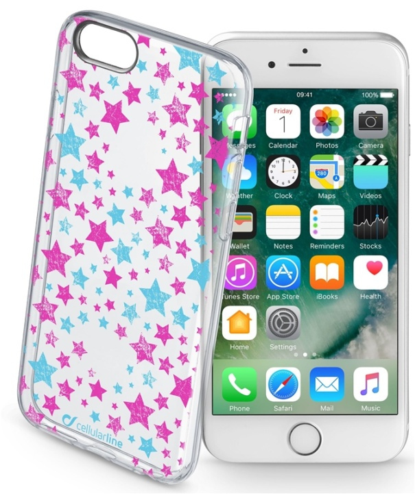 cellularline Stars, TPU case iPhone 6/6S in the group SMARTPHONE & TABLETS / Phone cases / Apple / iPhone 6/6S / Cases at TP E-commerce Nordic AB (38-94003)