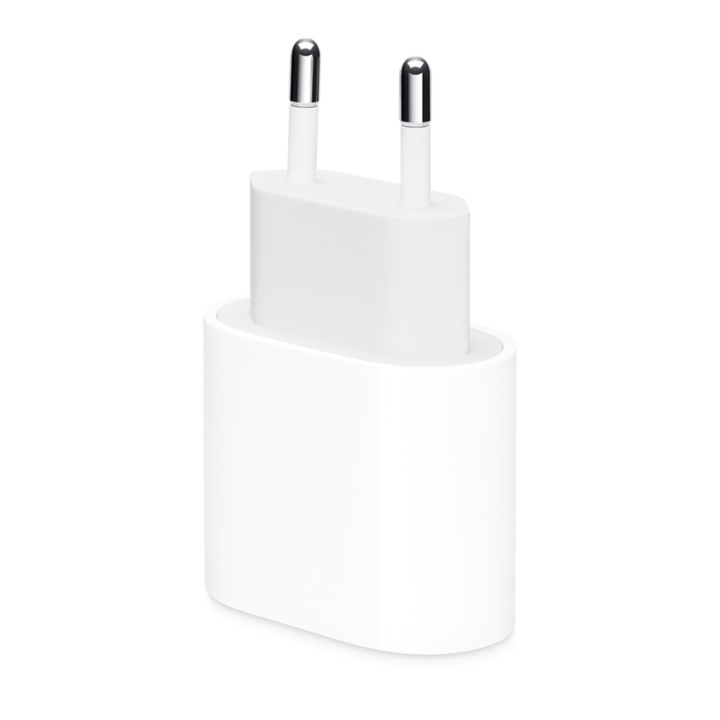 Apple (MHJE3ZM/A) USB-C, Power Adapter, Wall Charger, 20W, Bulk, White in the group SMARTPHONE & TABLETS / Chargers & Cables / Wall charger / Wall charger USB-C at TP E-commerce Nordic AB (38-94046)