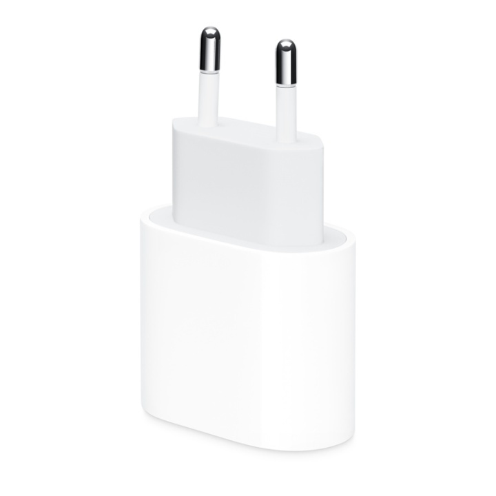 Apple (MHJE3ZM/A) USB-C, Power Adapter, Wall Charger, 20W, Bulk, White in the group SMARTPHONE & TABLETS / Chargers & Cables / Wall charger / Wall charger USB-C at TP E-commerce Nordic AB (38-94046)