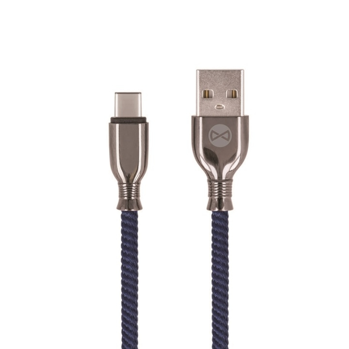 Forever Tornado - USB-C cable for Fast Charging (3A), 1m, Navy Blue in the group SMARTPHONE & TABLETS / Chargers & Cables / Cables / Cables Type C at TP E-commerce Nordic AB (38-94059)