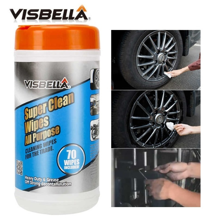 Visbella - Cleaning wipes all-round in a jar, 70-pack in the group CAR / Car cleaning at TP E-commerce Nordic AB (38-94072)