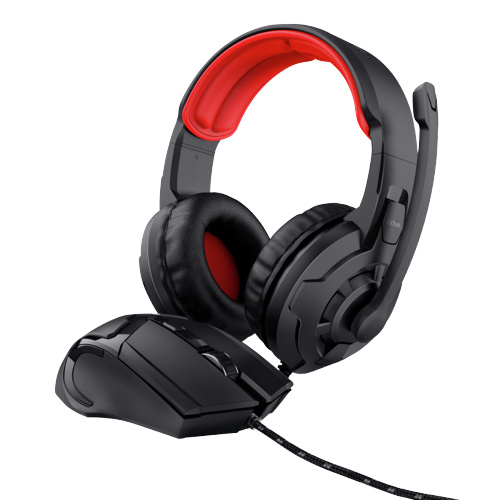 Trust GXT 785 RAVIUS 2-in-1 Gaming Set with Headset and Mouse in the group COMPUTERS & PERIPHERALS / GAMING / Headset at TP E-commerce Nordic AB (38-94401)