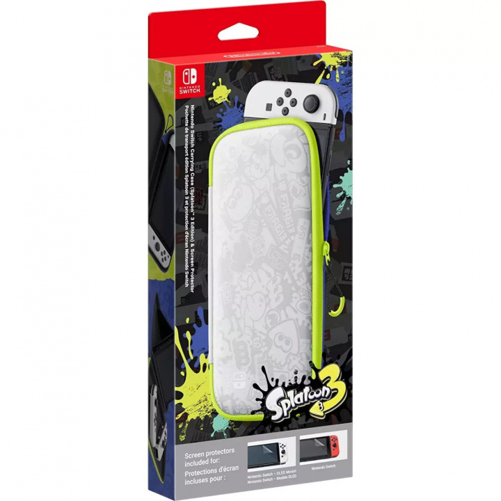 Nintendo Switch Fodral Splatoon 3 + Skärmskydd in the group HOME ELECTRONICS / Game consoles & Accessories / Nintendo Switch / Accessories at TP E-commerce Nordic AB (38-94497)