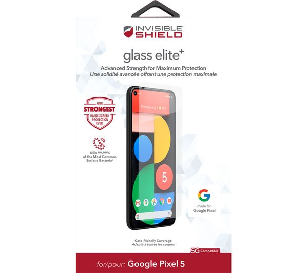 Zagg InvisibleShield Glass Elite+ for Google Pixel 5 in the group SMARTPHONE & TABLETS / Phone cases / Google at TP E-commerce Nordic AB (38-94518)