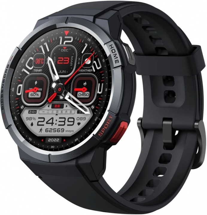 Mibro GS Black sportklocka med AMOLED HD-skärm & inbyggd GPS in the group Sport, leisure & Hobby / Smartwatch & Activity trackers / Smartwatches at TP E-commerce Nordic AB (38-94550)