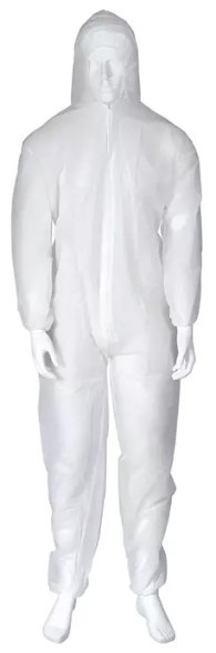 Protective Coverall - disposable coverall with hood, White in the group Sport, leisure & Hobby / Accessories / Other accessories at TP E-commerce Nordic AB (38-94606)