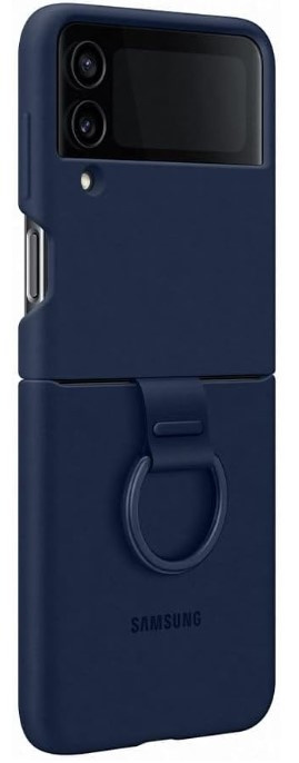 Samsung Z Flip4 Sil Cover w. Ring Navy in the group SMARTPHONE & TABLETS / Phone cases / Samsung at TP E-commerce Nordic AB (38-94676)