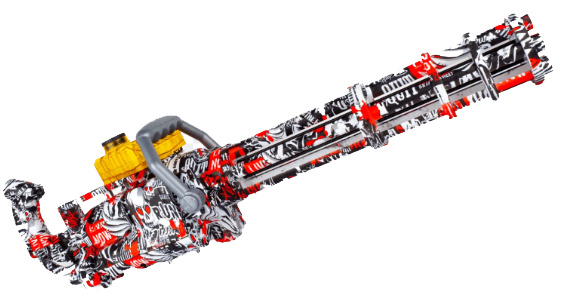 Gel Blaster Gatling Gun - Red Camo - FYNDVARA in the group TOYS, KIDS & BABY PRODUCTS / Outdoor toys / Action play at TP E-commerce Nordic AB (38-947010D)