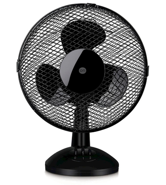 Svalkande bordsfläkt, 27 cm, Svart in the group HOME, HOUSEHOLD & GARDEN / Fans & Climate products / Table fans at TP E-commerce Nordic AB (38-94710)