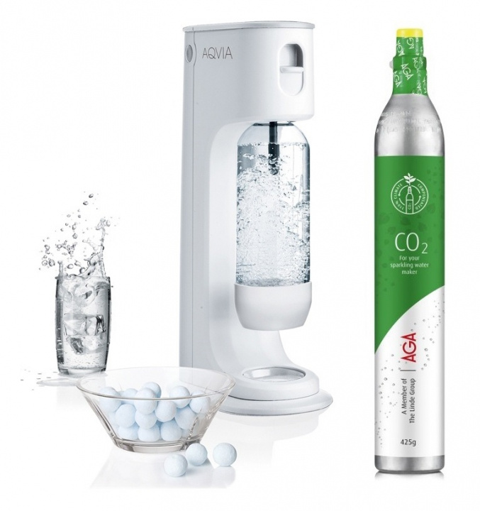 AGA Aqvia Balance (Snow White) incl. Carbonation Cartridge in the group HOME, HOUSEHOLD & GARDEN / Household appliances / Water & Juice / Carbonation machines / Carbonation machines at TP E-commerce Nordic AB (38-94722)