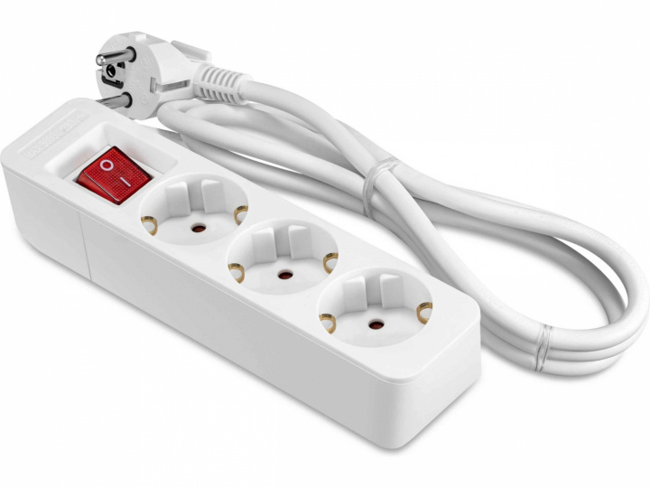 ON Power Splitter 3x Socket 1.5 m (white) in the group HOME, HOUSEHOLD & GARDEN / Electricity & Lighting / Power strips at TP E-commerce Nordic AB (38-94789)
