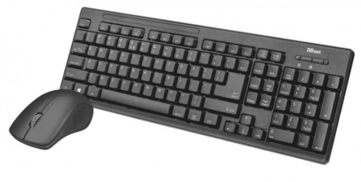 Trust Ziva trådlöst tangentbord och mus - Pre-owned Grad A in the group COMPUTERS & PERIPHERALS / Mice & Keyboards / Keyboards / Combo packs at TP E-commerce Nordic AB (38-94817)